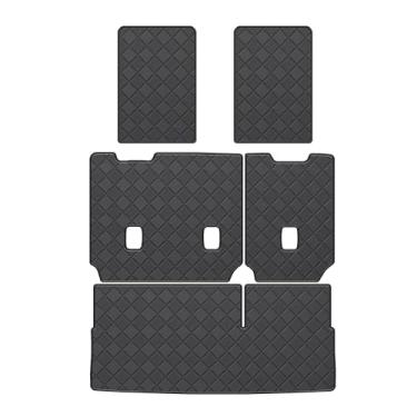 Imagem de TTX LIGHTING Forro de carga e tapete de encosto para Chey Tahoe/GMC Yukon (não para XL) 2015-2020 7 assentos com assentos concha de 2ª fileira, protetor de assento traseiro de 2ª e 3ª fileiras, tapete