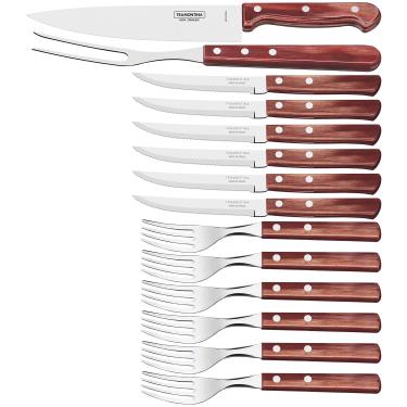 Imagem de Kit para Churrasco 14 Peças Tramontina Vermelho