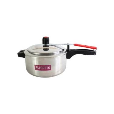 Imagem de Panela de Pressão 3 Litros, Alumínio e Aço Inoxidável, Válvula de Segurança em Silicone, 21cm x 15,5cm