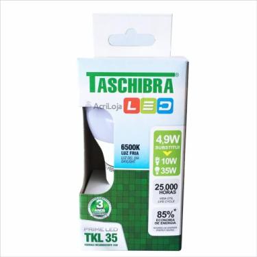Imagem de Lâmpada de LED Bulbo Taschibra E27 Branca - 4,9W 6500K TKL 30
