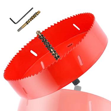 Imagem de NC Serra Copo Bimetálica de 10" Hss Cortador de Furos para Serviços Pesados para Perfuração de Madeira, Plástico, Compensado, Teto, Metal Fino (255 Mm)