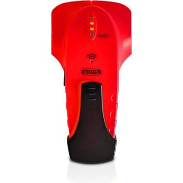 Imagem de Scanner de parede Stud Finder – Detecta parafusos de madeira, metal, vigas e tubos com localização de borda e centro, ferramenta de detecção de pinos vermelhos simples para uso profissional e faça