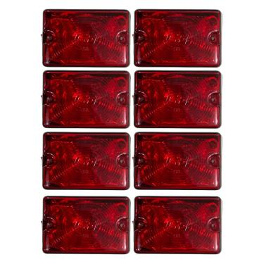 Imagem de 8 Lanterna Lateral Caminhão Carreta Bau Tijolinho Gf0.115