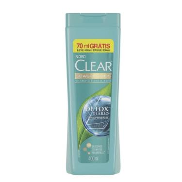 Imagem de Shampoo Anticaspa Clear Scalpfoods Detox 400ml