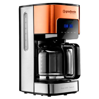 Imagem de Cafeteira Touch Golden Gradiente 800W Digital Programavel Faz 38 Xicaras 127V