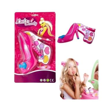 Imagem de Kit Maquiagem Infantil Sapato Rosa Pink, Brinquedo