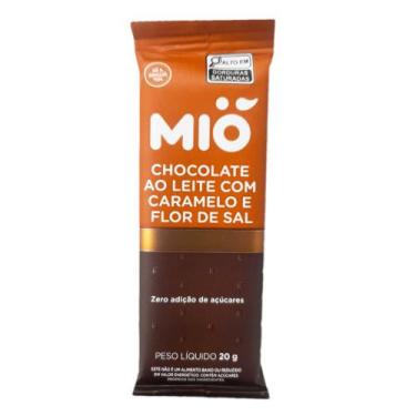 Imagem de Chocolate Mió Ao Leite com Caramelo e Flor de Sal Zero 20g