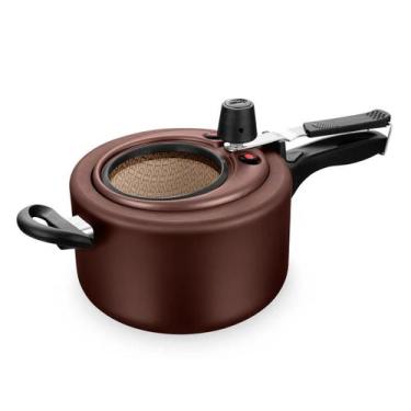 Imagem de Panela de Pressão Chocolate 3,0 Litros Superior com Visor Fechamento I