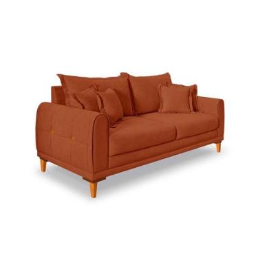 Imagem de Sofá 2 Lugares Lisboa Bouclé Terracota 160 cm - Modern