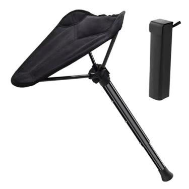 Imagem de simhoa Banco Portátil de Acampamento com Design de Uma Perna E Altura Ajustável