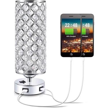Imagem de Lâmpada De Mesa De Cristal, Lâmpada De Mesa De Cabeceira Moderna, Lâmpada De Mesa Decorativa Para Sala De Cabeceira, Abajur De Tira Para Luminária Noturna Para Sala De Estar Quarto Sala De
