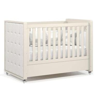 Imagem de Berço Americano Tutto New Off White Com Capitonê New Boucle - Matic - 