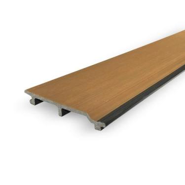 Imagem de Painel Externo Liso Teca em WPC 13,8cm x 2,1cm x 290cm - Woopo