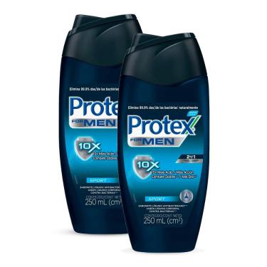 Imagem de Kit 2 Sabonete Líquido Protex For Men Sport com 250ml