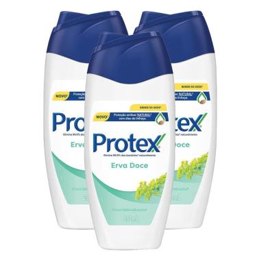 Imagem de Sabonete Líquido Protex Erva-Doce com 250ml  Kit com três unidades