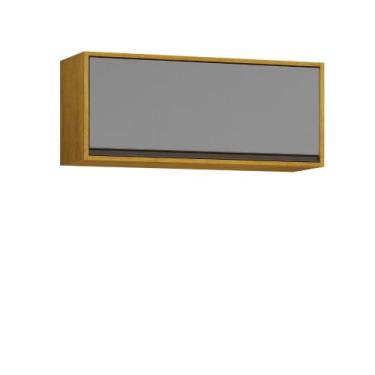 Imagem de Armário Aéreo 1 Porta Eduarda Plus CHF - CHF Móveis, Cinamomo/ Cinza A