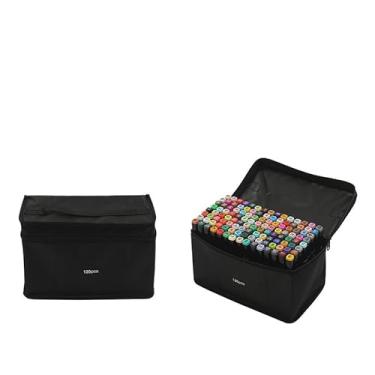 Imagem de Canetas Marcador Permanente Canetinhas Ponta Dupla para Desenhos Profissional 12, 24, 36, 48, 60, 80,100,120, 168, 204 Cores Conjunto (120)