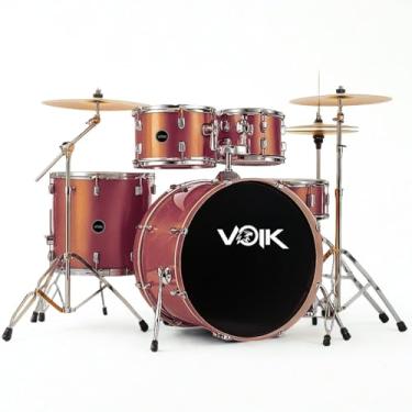 Imagem de Bateria Acústica Voik BAM22 Red Copper Completa