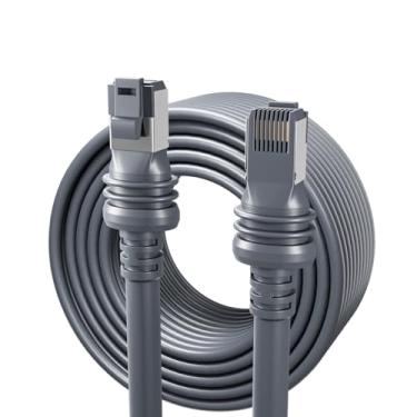 Imagem de Cabo Starlink Gen 3 de 45,7 m – Cabo de extensão de substituição Starlink à prova de intempéries de alta velocidade à prova de intempéries geração 3 atuado padrão para SpaceX Star Link V3 Dish, cinza