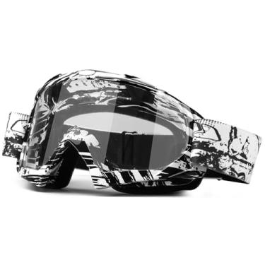 Imagem de beyisi Óculos De Proteção Para Motocross, Quadriciclo, Acessórios Esqui, Ajuste Sobre Os Óculos, Uv400, À Prova Poeira E Quebra Homens Mulheres
