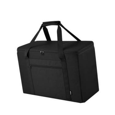 Imagem de FytStycale Bolsa de armazenamento de blocos de madeira empilháveis ​​gigantes, dobrável, com bolsos externos, multiuso, com alça acolchoada, design de topo