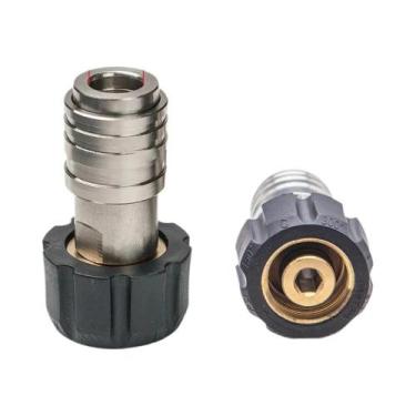 Imagem de Conector De Mangueira Para Lavadora De Alta Pressão Ajustável 3/8 Para