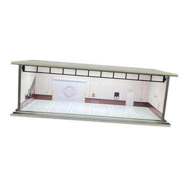 Imagem de YIJU Vitrine de carro modelo 1/64, estacionamento com LED, acessório de coleção para carros de brinquedo, bonecos de ação, cenário de garagem, Style a