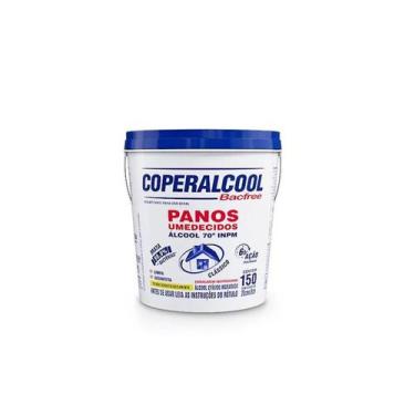 Imagem de Lenço Umedecido Álcool 70 Balde com 150 lenços Coperalcool