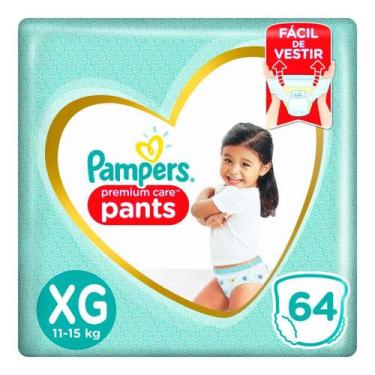 Imagem de Fralda Descartável Pampers Premium Care Pants XG 64 Unidades, XG, 64