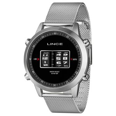 Imagem de Relógio Lince Masculino Digital Prata Mdmh220l46 P1sx