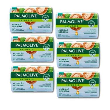 Imagem de Kit 6 Sabonetes em Barra Palmolive Naturals Nutrição Intensiva Com Kar