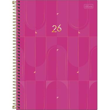 Imagem de Tilibra - Agenda Executiva Espiral Diária 20 x 27,5 cm Spot Feminina 2026 - Rosa