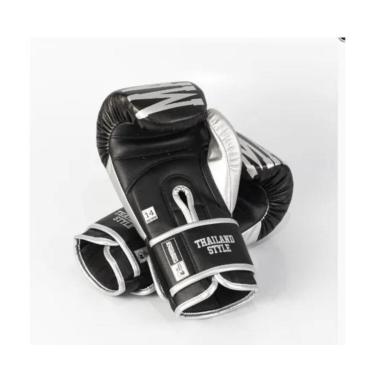 Imagem de Luva De Boxe E Muay Thai Maximum Oz Original Cor Preto/prata-Unissex
