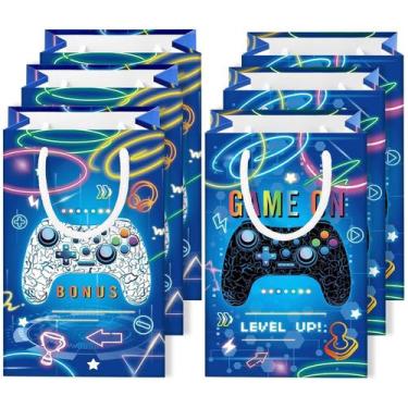 Imagem de Party Favor Bags WERNNSAI, videogame Blue Game, 16 unidades para crian