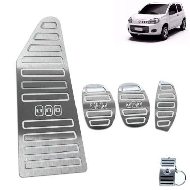 Imagem de Pedaleira Manual Descanso Uno 2013 A 2020 2 Portas Aço Inox