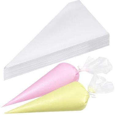 Imagem de 400 unidades de sacos de confeitar descartáveis, sacos de confeitaria sem tipless anti-explosão de 33 cm para confeitar, glacê, decoração de bolos e biscoitos