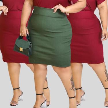 Imagem de Saias Evangélicas Feminina Plus Size Kit 03 Unidades - Mayara Manzano,