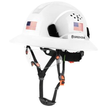 Imagem de Capacete de aba cheia com viseira embutida e construção ventilada - GR