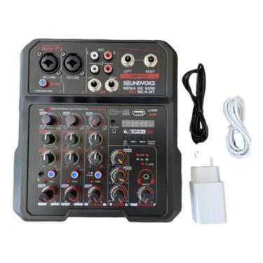 Imagem de Mesa de som compacta soundvoice mc4bt