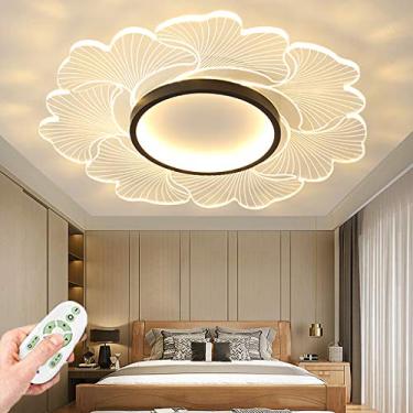Imagem de Luminária de teto regulável para sala de estar, LED com controle remoto, abajur de acrílico criativo, lustre para meninos e meninas, iluminação para sala de estudo, sala de jantar, bar, quar