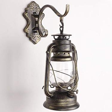 Imagem de Lâmpada de parede antiga, luz de cavalo LED retrô, lâmpada de parede à prova d'água com soquete E27, varanda de vento industrial criativa, corredor externo, bar, lâmpada de parede de café (c