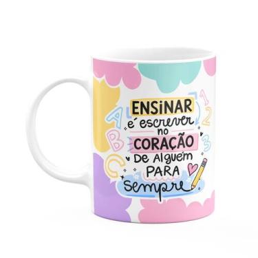 Imagem de Caneca Professor - É escrever no coração para sempre - JPS INFO