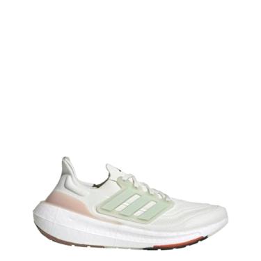 Imagem de adidas Tênis de corrida masculino Ultraboost 23, Verde linho/marrom-claro (Wonder Taupe), 16