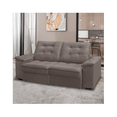 Imagem de Conjunto Sofá RBF Móveis Ypê 4 Lugares 242cm Bipartido Retrátil Reclinável