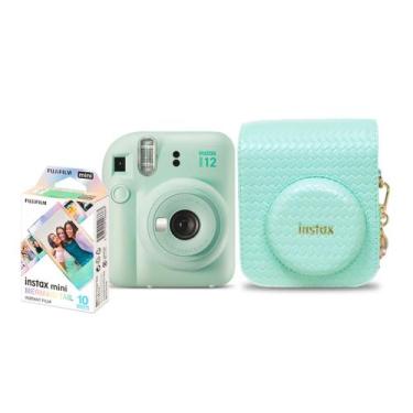 Imagem de Kit Câmera Instantânea Fujifilm Instax Mini 12 Verde + 10 Filmes Merma