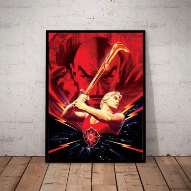 Imagem de Quadro Flash Gordon Arte De Alex Ross Poster Moldurado