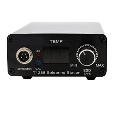 Imagem de Portátil t1288 ferro de solda elétrica bga estação de retrabalho, com cabeça de ferro de solda ferramentas de reparo de fio