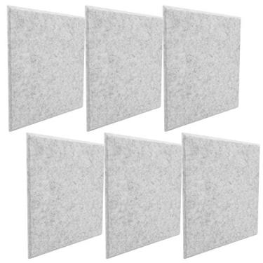 Imagem de Mingzhe Painéis à Prova de Som de Fibra de Poliéster Com Absorção de Som para Redução de Eco e Isolamento de Ruído Em Estúdio de Gravação, Home Theater, Sala de karaokê (Cinza Prateado)