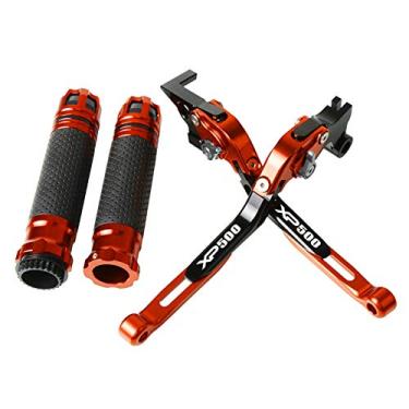 Imagem de Para Yamaha XP500 2010-2011 XP 500 Acessórios de Motocicleta Alavancas Dobráveis Ajustáveis Alavancas de Freio Embreagem Alavancas de Guiador Punhos de Mão Extremidade Alavanca de Embreagem de Freio