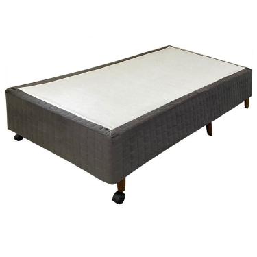 Imagem de Base Para Cama Box Solteiro New Tecnopedic 88x188 Castor Cinza
